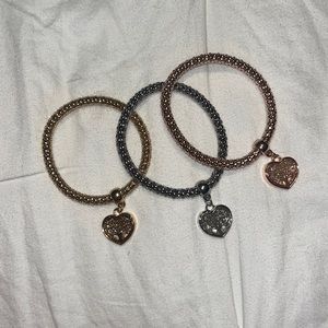 A set of 3 bracelets! Gold, Silver, and Rose-Gold!